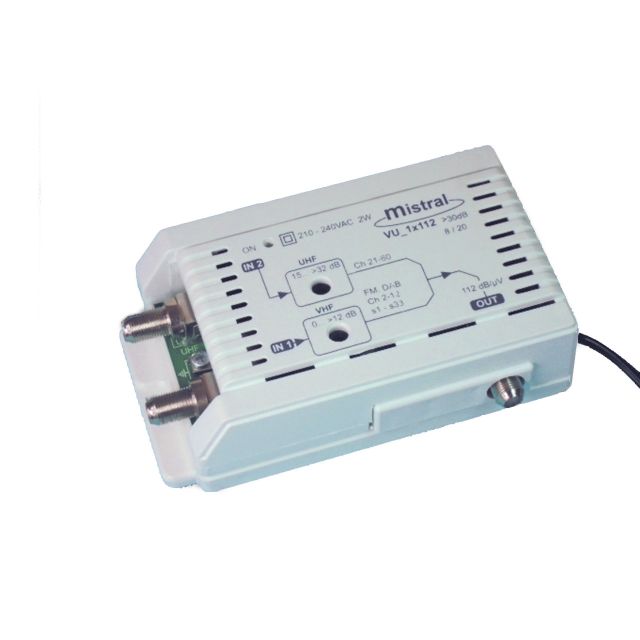 Τα νέα της Mistral: Οδηγίες για μια καλή εγκατάσταση: Ενισχυτής κεντρικής κεραίας VU-1×112