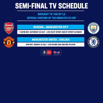 Αλλαγές στις ώρες των ημιτελικών του FA Cup