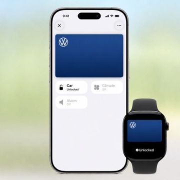 VW: Κλειδιά Αυτοκινήτου Apple Wallet για iPhone στην αγορά
