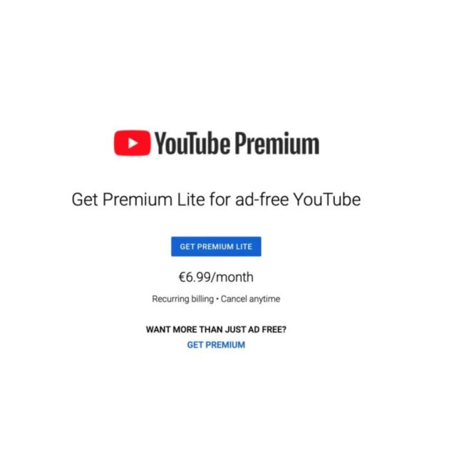 YouTube Premium Lite: Τέλος το πιο προσιτό πακέτο συνδρομής μετά από 2 χρόνια