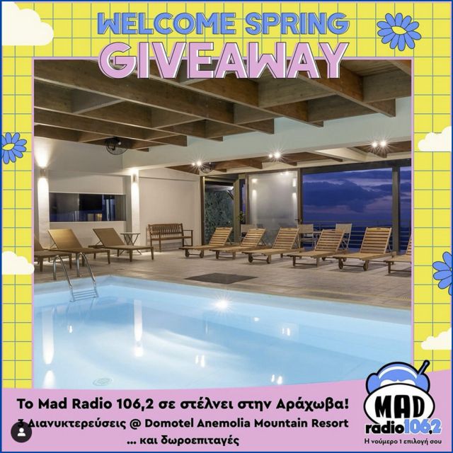 Welcome Spring Giveaway: Το Mad Radio 106,2 σε στέλνει Αράχωβα!