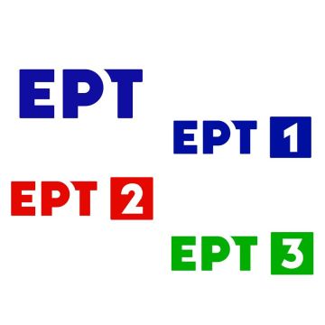 ΕΡΤ: Μπλε για την ΕΡΤ1, κόκκινο για την ΕΡΤ2 και πράσινο για την ΕΡΤ3