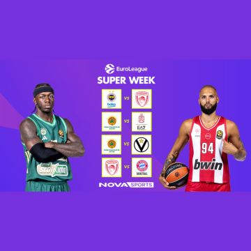 EuroLeague: Τζάμπολ στον β’ γύρο με την «Διαβολοβδομάδα» Νο6 στο παρκέ του Novasports!