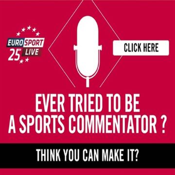 Κάντε τη δική σας αθλητική μετάδοση στο Eurosport!