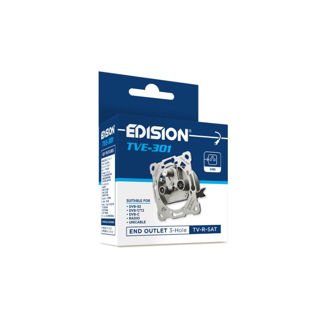 EDISION τριπλές πρίζες TV-R-SAT