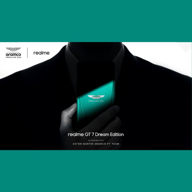 Η realme Ενώνει τις Δυνάμεις της με την Aston Martin Formula One® Team και Αποκαλύπτει το Συλλεκτικό realme GT 7 Dream Edition