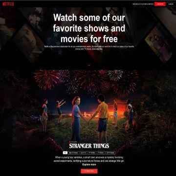 Netflix: Διέθεσε για δωρεάν προβολή αρκετές ταινίες και σειρές, χωρίς εγγραφή