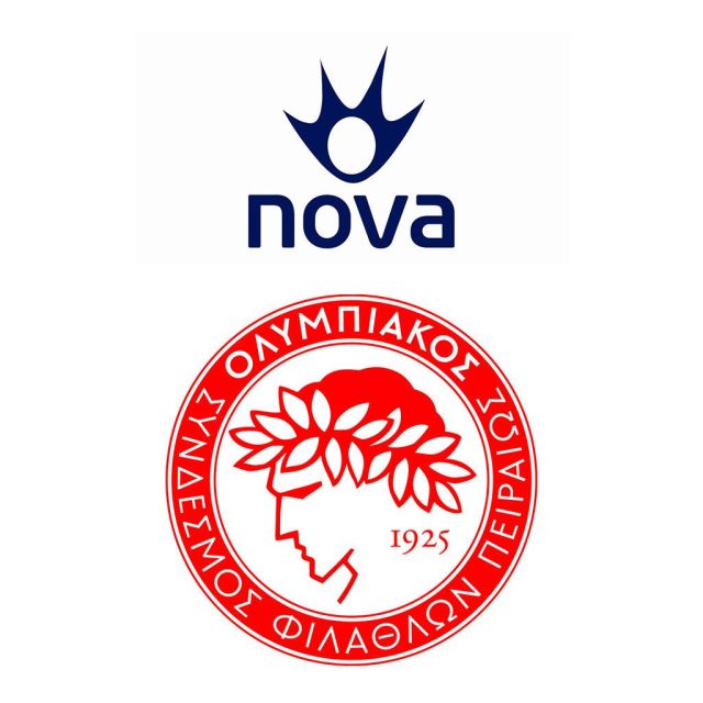 H Nova και η ΠΑΕ Ολυμπιακός συνεχίζουν την αποκλειστική τους συνεργασία!