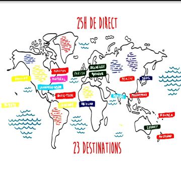 Το TV5MONDE χρησιμοποιεί το παγκόσμιο της δίκτυο Intelsat για την εκπομπή του Le Tour du Monde de la Francophonie