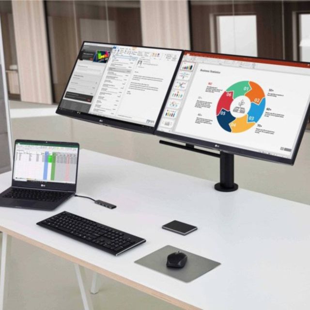 Νέες εργονομικές οθόνες LG για μέγιστη παραγωγικότητα σε όλους τους χώρους εργασίας