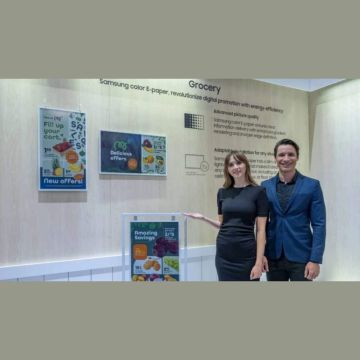 Η Samsung αποκαλύπτει την πρώτη έγχρωμη E-Paper τηλεόραση