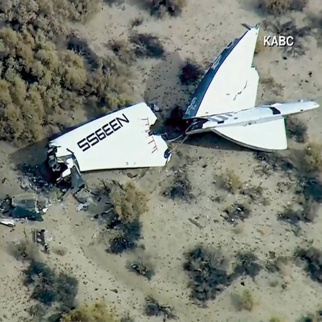 Συνετρίβη το SpaceShipTwo της Virgin Galactic στην Καλιφόρνια