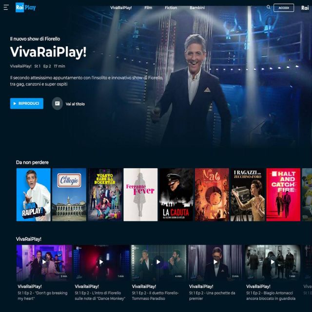 Η RAI αναβαθμίζει την ΟΤΤ πλατφόρμα RaiPlay