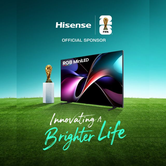 Η Hisense γιορτάζει την έναρξη του FIFA World Cup 2026™ με την καινοτομία RGB MiniLED