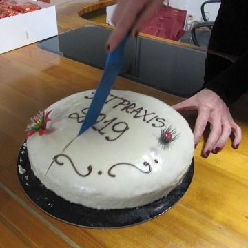 Κοπή πρωτοχρονιάτικης πίτας στην Sat Praxis