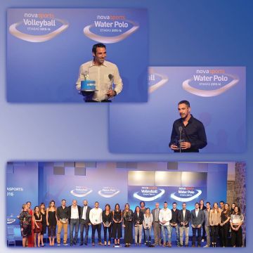 Έπαθλο Novasports: Βραβεύτηκαν οι κορυφαίοι σε Volleyball και Water Polo για 14η χρονιά!