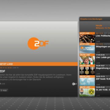 Τα κανάλια της ZDF σε live stream στο διαδίκτυο