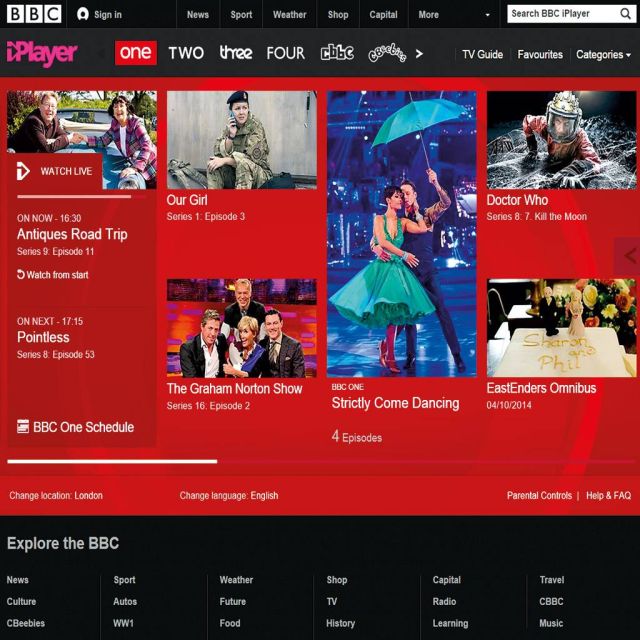 Για 30 ημέρες διαθέσιμα τα τηλεοπτικά σόου στον iPlayer του BBC