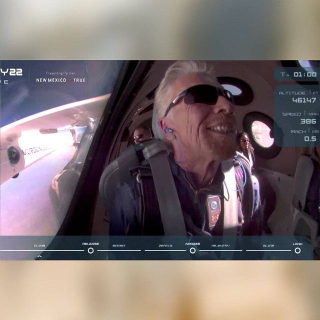 Αυτό που πάντα ονειρευόταν: Ο Μπράνσον έφτασε στο διάστημα