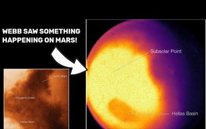 James webb telescope captured mars for the first time