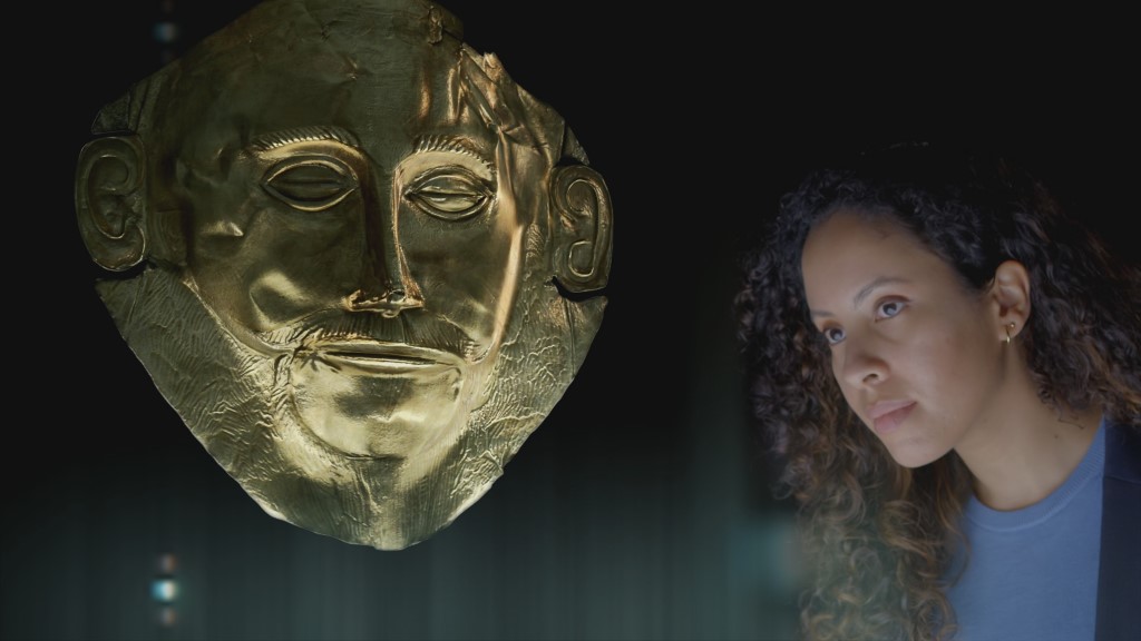 Viasat History ST S2 RX203 Jeanette Plummer Sires with Mask of Agamemnon mid 1