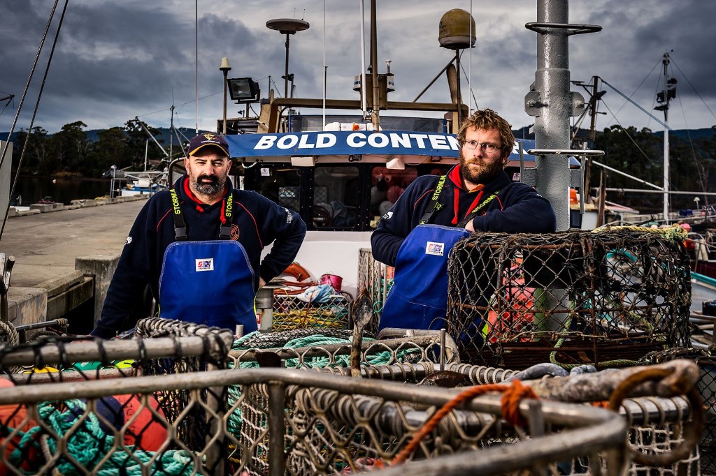 Viasat Explore Aussie Lobster Hunters 4 BC SquizzyTabor on boat