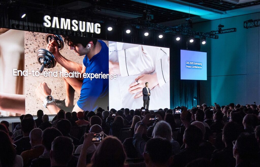 samsung technology ces 2025 press conference ai for all vision dl8