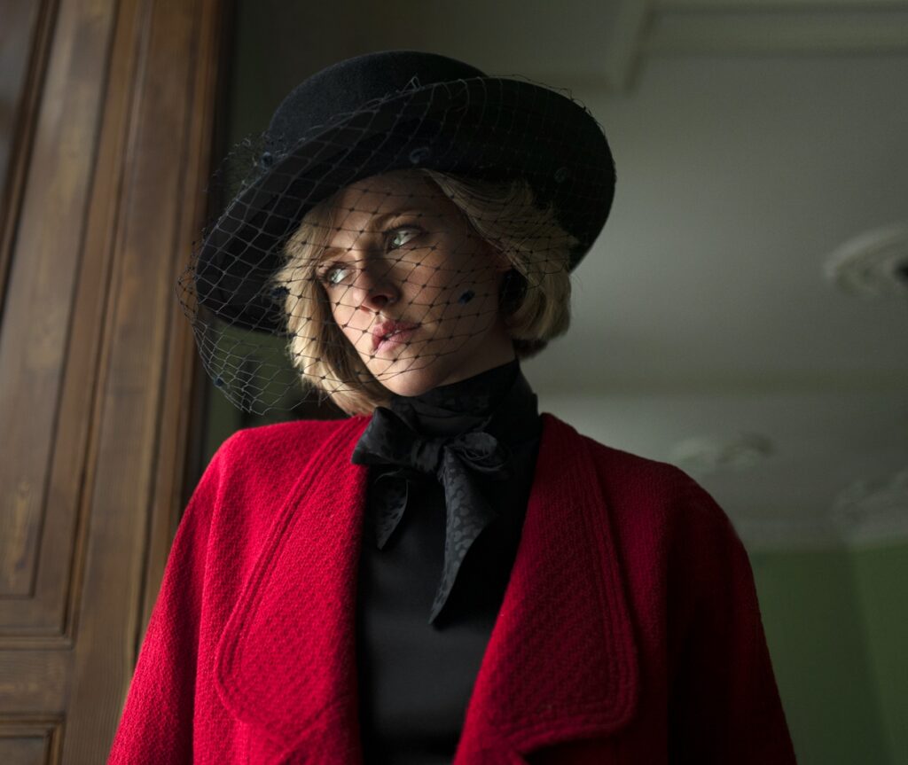1. SPENCER First Look. Kristen Stewart as Princess Diana. Photo by Pablo Larrain