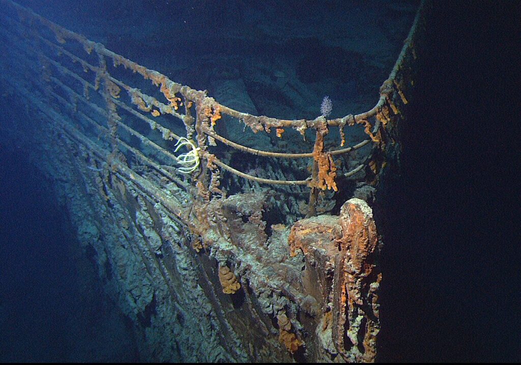 Viasat History Titanic wreck bow