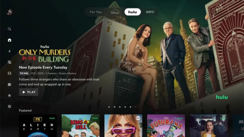 Hulu Hub on Disney