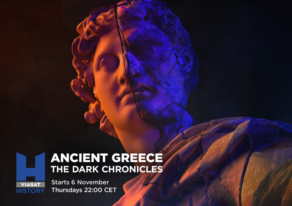 Viasat History Ancient Greece DarkChronicles KeyArtLandscape