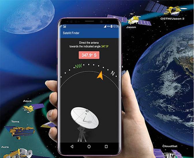 Dish alignment using smartphone