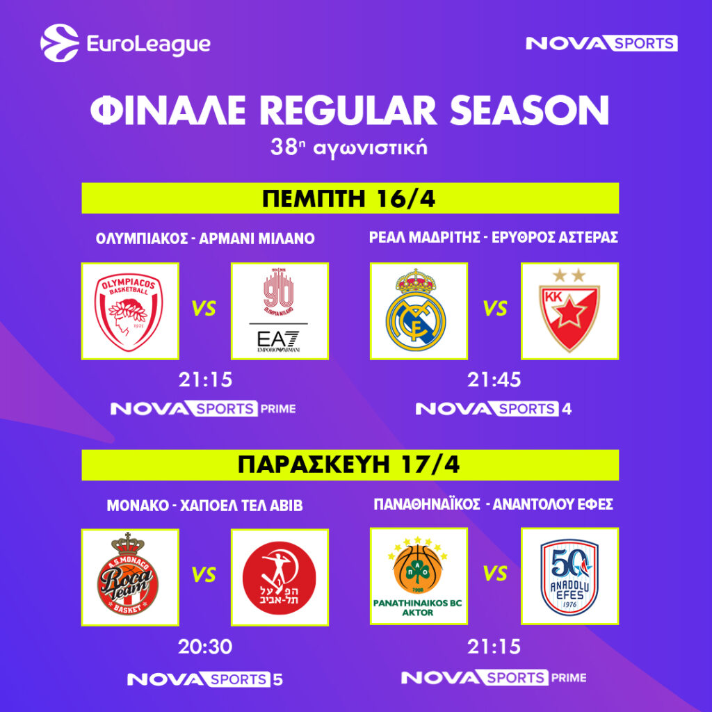 EUROLEAGUE REGULAR SEASON finale 1