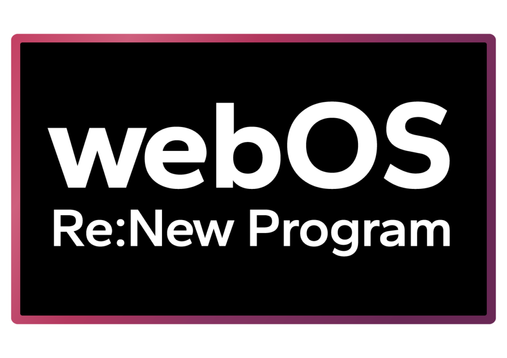 lg webos logo text black