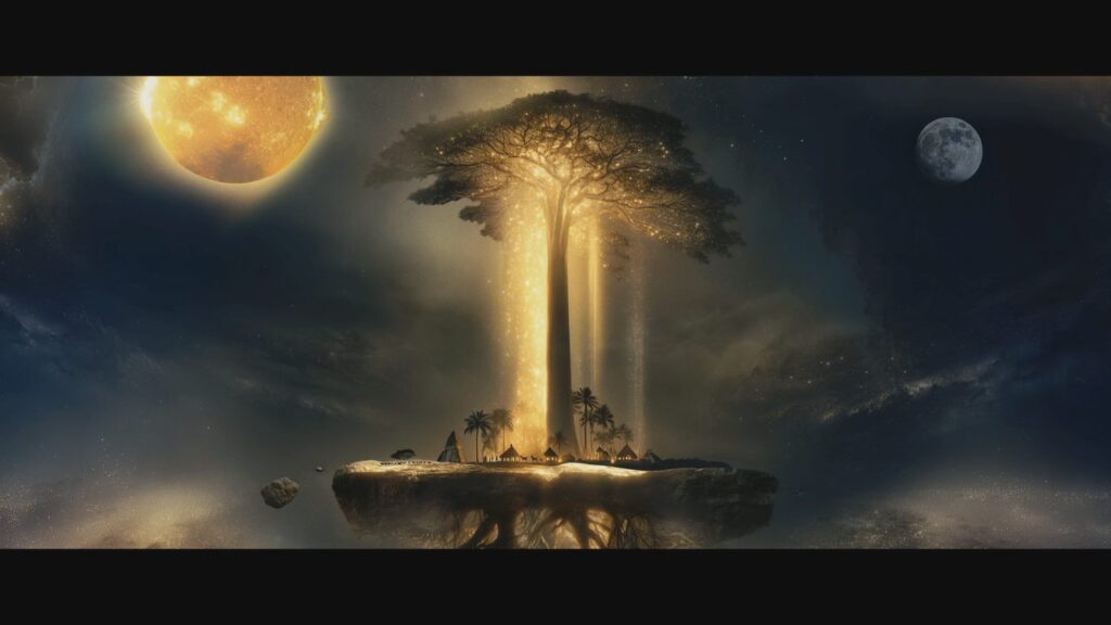 Viasat History Maya The War of Five Kingdoms© PERNELMEDIA La vision du cosmos maya entre ciel et monde den bas Xibalba