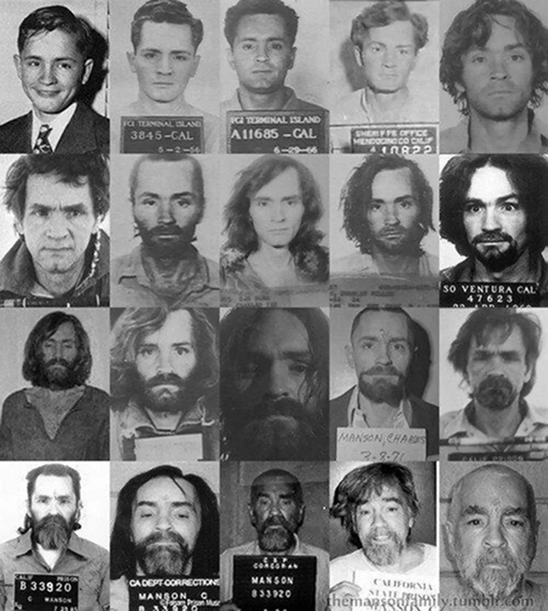 Viasat True Crime_Charles Manson through the years_